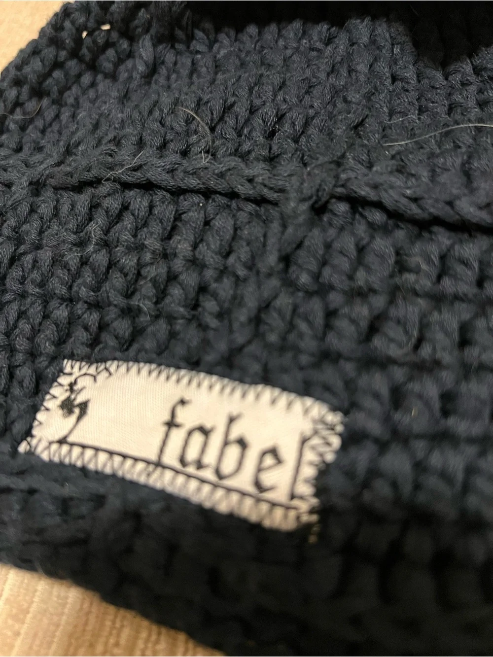 Fabel Navy Blue Beanie Hat
